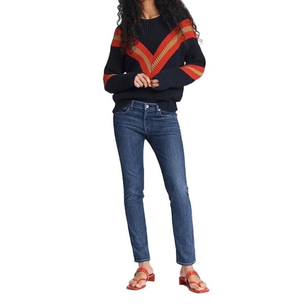 NWT Rag & bone Dre Low-Rise Boyfriend Jeans , Misson City, Size 32